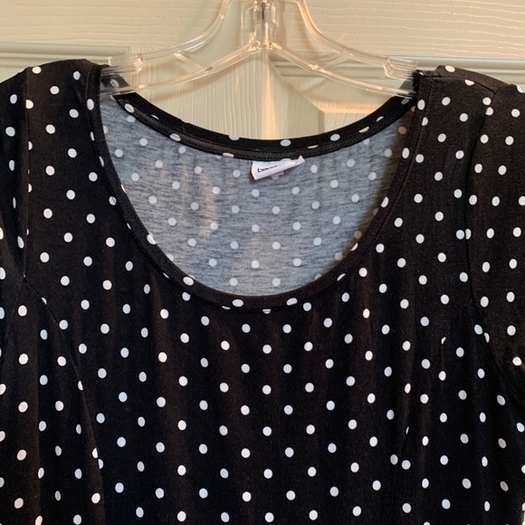Beach Time Black/White Polka Dot Dress sz 38 - Picture 2 of 6